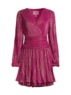 Jessamie Metallic Ruffle Minidress