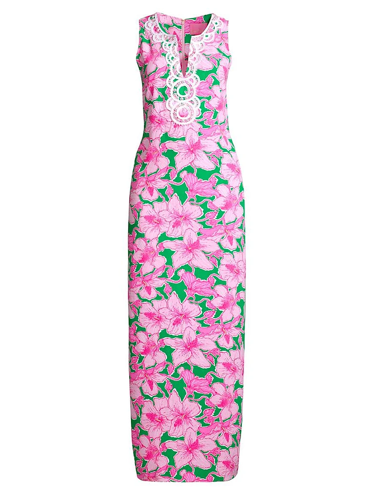 Elliotta Floral Sleeveless Maxi Dress