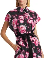 Floral Poplin Shirtdress