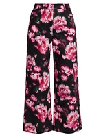 Alessia High-Rise Floral Wide Crop Jeans