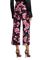 Alessia High-Rise Floral Wide Crop Jeans