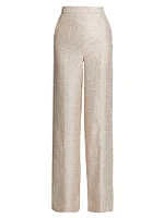 Bettina Metallic Tweed Pants