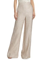 Bettina Metallic Tweed Pants