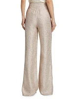 Bettina Metallic Tweed Pants