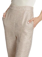 Bettina Metallic Tweed Pants