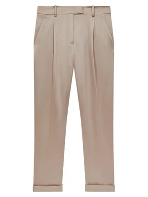 Celia Mid-Rise Straight-Leg Pants