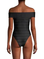 Logo One-Piece Swimsuit