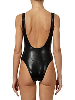 Logo One-Piece Swimsuit