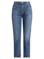 Riley Long High-Rise Straight Jeans