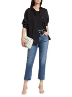 Riley Long High-Rise Straight Jeans