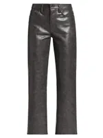 Sloane Leather-Blend Pants