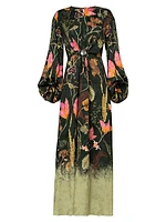 Antonieta Habitat Balloon-Sleeve Maxi Dress