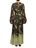 Antonieta Habitat Balloon-Sleeve Maxi Dress