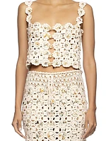 Zilia Caracola Cotton Crochet Crop Top