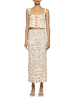 Zilia Caracola Cotton Crochet Crop Top