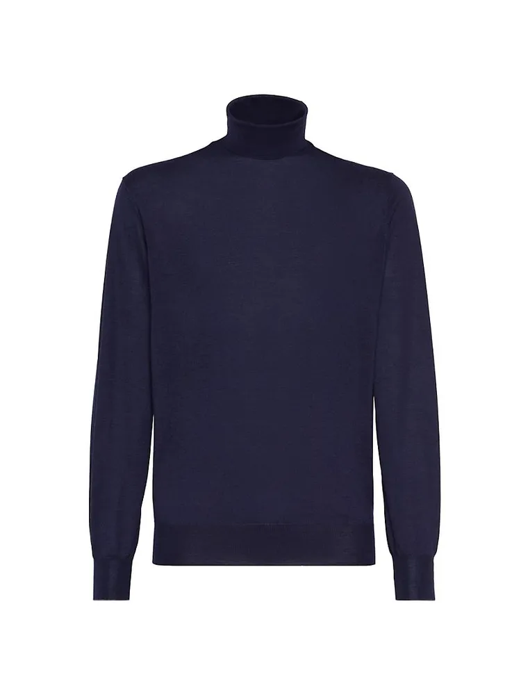 Cashmere And Silk Lightweight Turtleneck Sweater