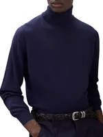 Cashmere And Silk Lightweight Turtleneck Sweater