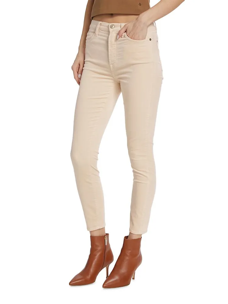 Velvet High-Rise Crop Skinny Pants
