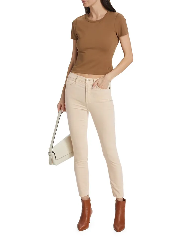 Velvet High-Rise Crop Skinny Pants
