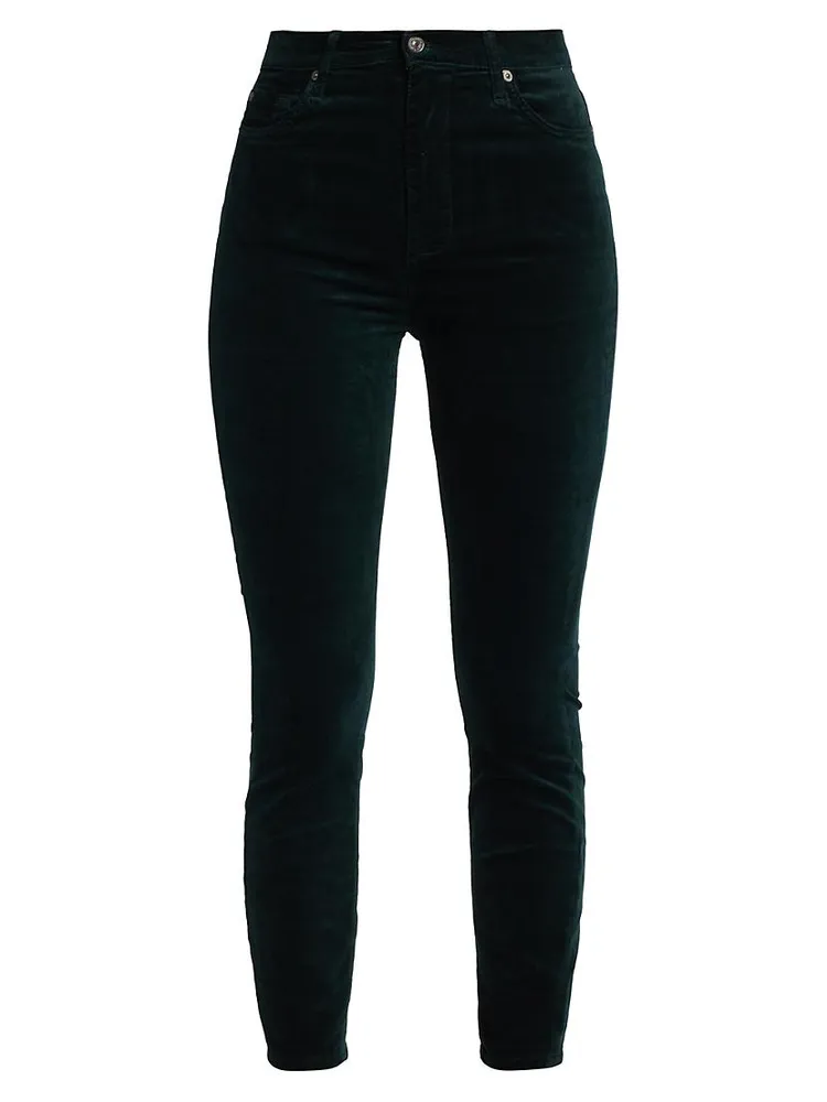 Velvet High-Rise Ankle Skinny Pants