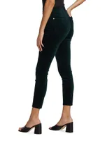 Velvet High-Rise Ankle Skinny Pants