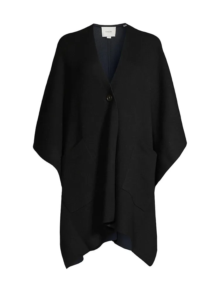 Double-Face Wool-Cashmere Cape