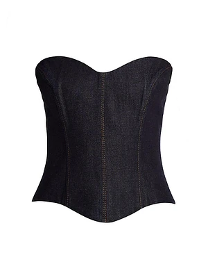 Hyn Denim Corset Top