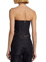 Hyn Denim Corset Top