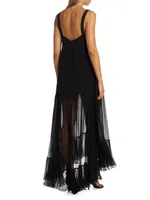 Bellevue Silk Chiffon Maxi Dress