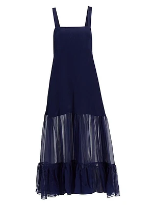 Bellevue Silk Chiffon Maxi Dress