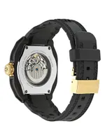 V-Legend Skeleton Ceramic & Polyurethane Strap Watch/42MM