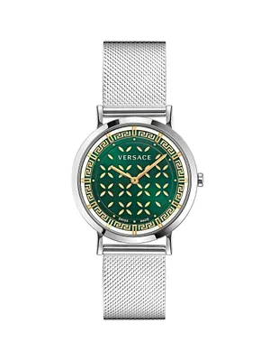 Versace New Generation Stainless Steel Bracelet Watch/36MM