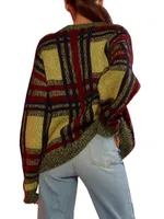 Mohair Wool-Blend Jacquard Sweater