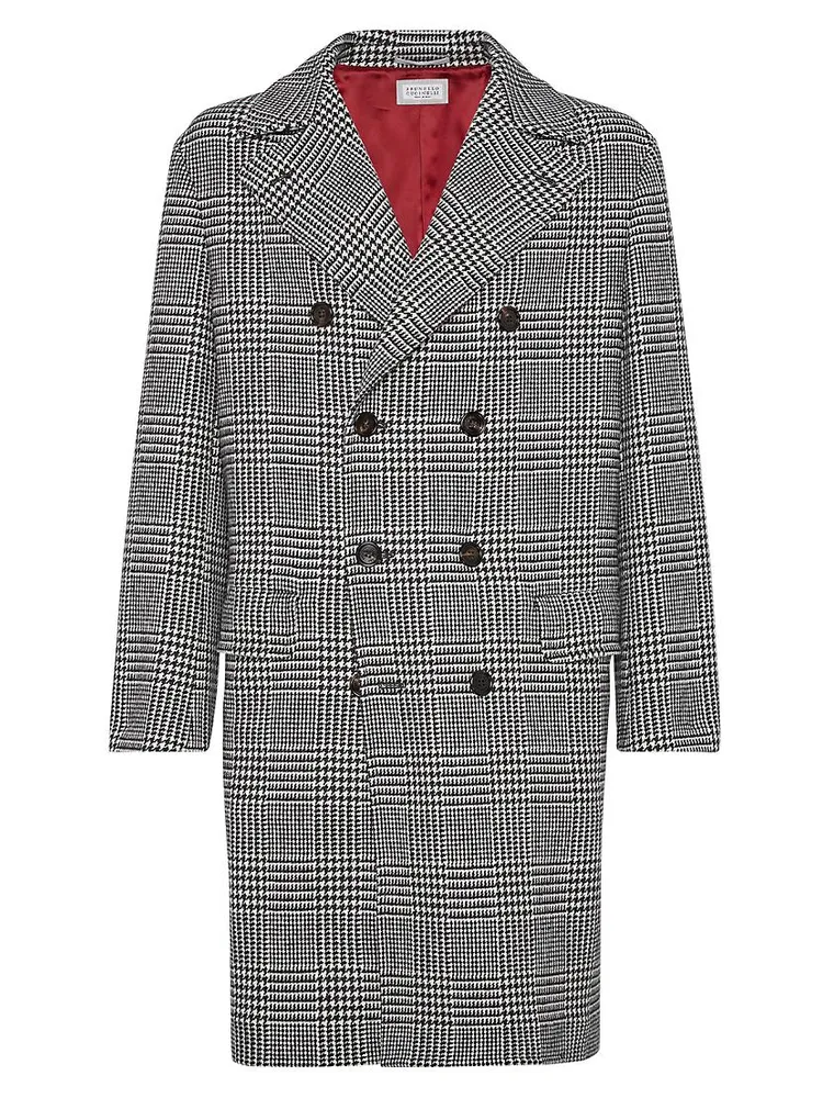 One-And-A-Half Breasted Soft Fit Coat Virgin Wool