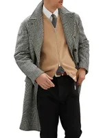 One-And-A-Half Breasted Soft Fit Coat Virgin Wool