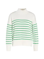 Oakfield Striped Cotton Funnel Neck Sweater