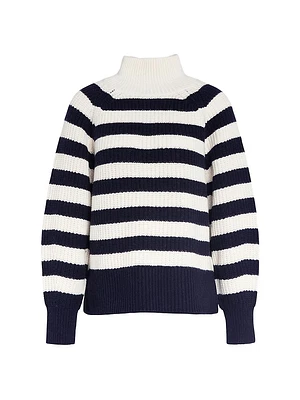 Silverdale Striped Wool-Cotton Sweater