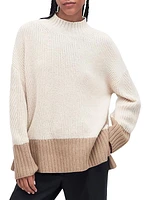 Elsa Cotton-Blend Mock Turtleneck Sweater