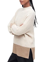 Elsa Cotton-Blend Mock Turtleneck Sweater