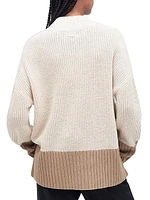 Elsa Cotton-Blend Mock Turtleneck Sweater