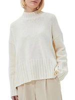 Winona Wool-Cotton Funnel Neck Sweater