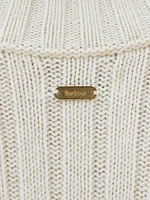 Winona Wool-Cotton Funnel Neck Sweater