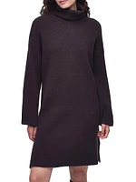 Stitch Cotton-Blend Funnel Neck Sweaterdress