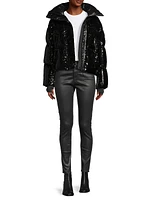 Laurence Sequined Down Puffer Jacket