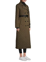 Daisy Quilted Trench Coat