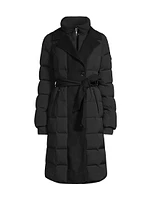 Dalya Belted Down & Wool Coat