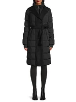 Dalya Belted Down & Wool Coat