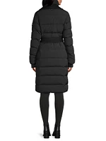 Dalya Belted Down & Wool Coat