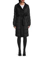 Dalya Belted Down & Wool Coat