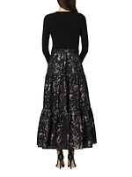 Mannor Pieced Jacquard Dress